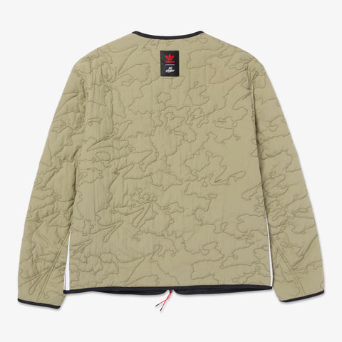 back of adidas Originals Drop 3 Quilted Liner Jacket