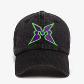 Front of 100T x MomoToys Washed Denim Dad Hat