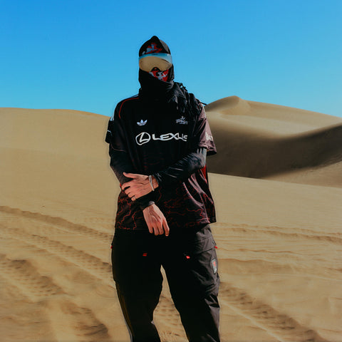 Model in adidas Originals 2025 Worlds Jersey