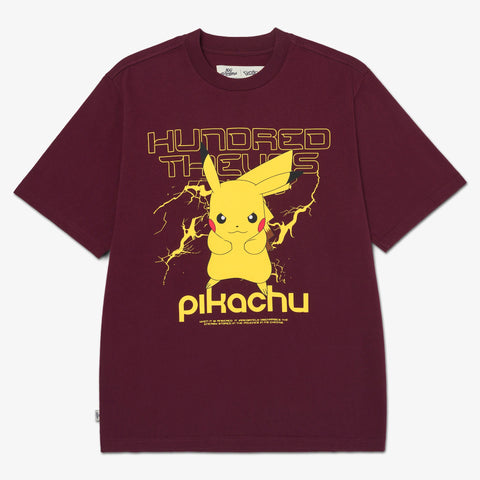 front of Pikachu T-Shirt - Mahogany