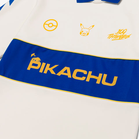 Pikachu font on Pikachu Jersey - Cream