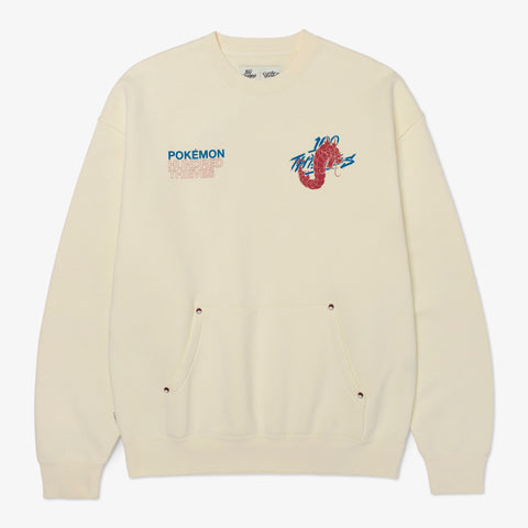 Front of Gyarados Crewneck - Cream