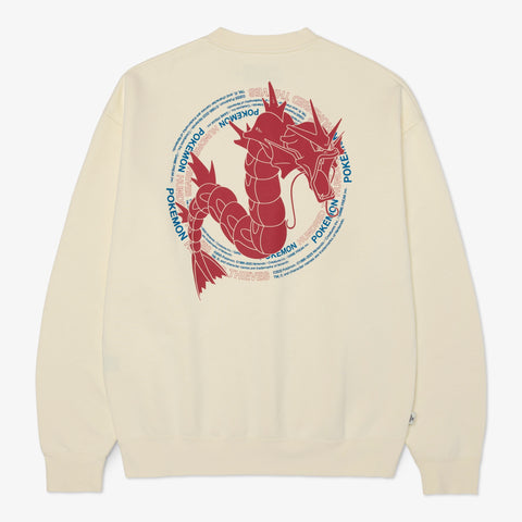 back detail on Gyarados Crewneck - Cream