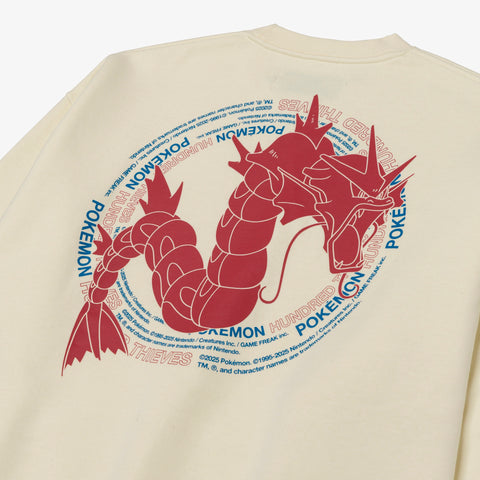 back detail on Gyarados Crewneck - Cream