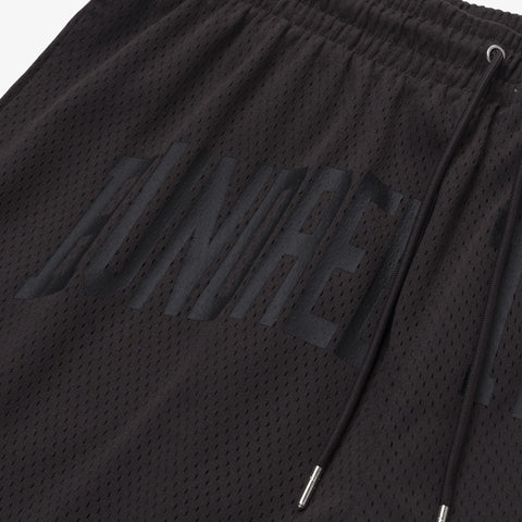 100 thieves logo on Foundations SS'24 Mesh Short - Graphite