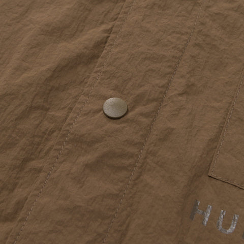 button detail on Foundations SS'24 Nylon Shirt - Brown