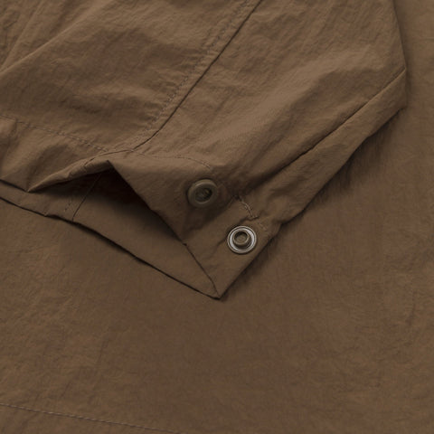 cuff detail on Foundations SS'24 Nylon Shirt - Brown