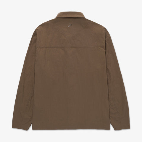 back of Foundations SS'24 Nylon Shirt - Brown