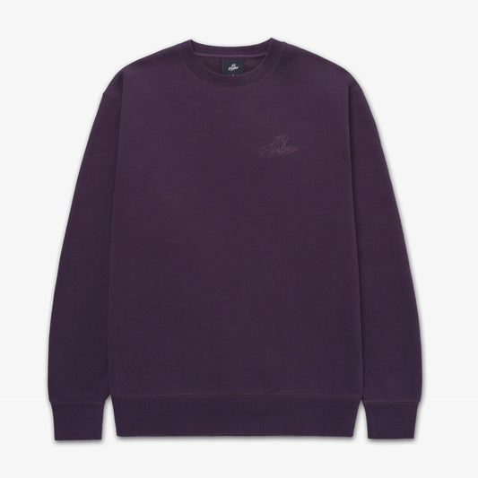 Front of Foundations SS'24 Crewneck - Plum