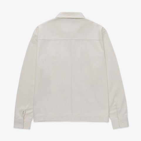 Back of Foundations SS'24 Cotton Twill Jacket - Cream