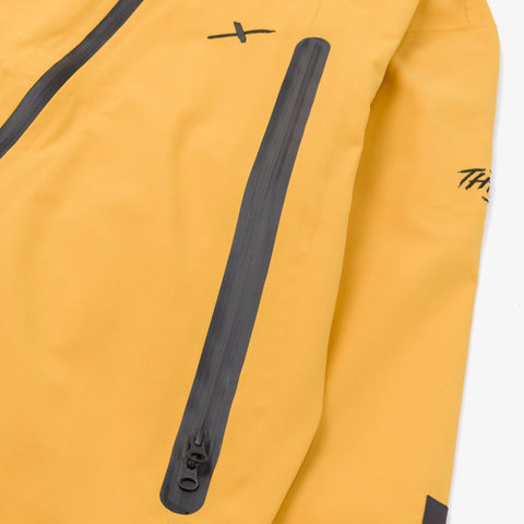 waterproof zipper on Foundations SS'24 3L Shell Jacket - Gold
