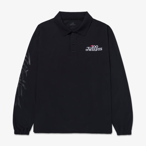 Golf'24 Magnolia LS Woven Polo - Black 1