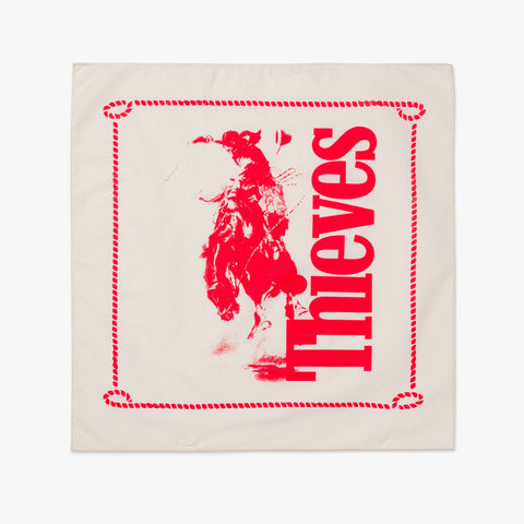 Front of Rodeo Bandana - Cream