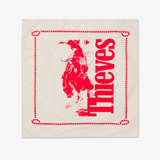 Front of Rodeo Bandana - Cream