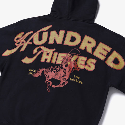back detail of Since Oversized Hoodie - Washed Black