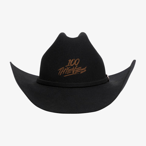 Front of Deadeye Cowboy Hat - Black