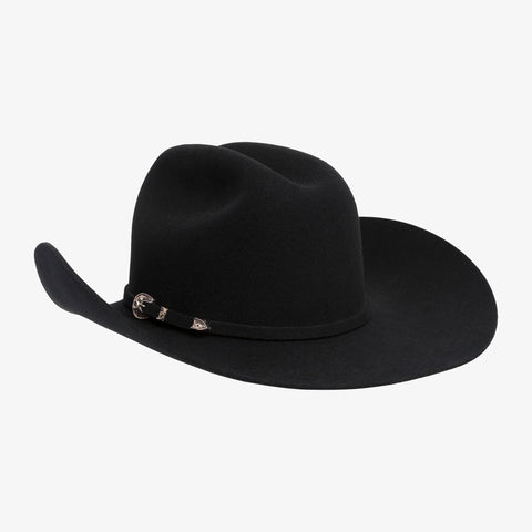 Side of Deadeye Cowboy Hat - Black
