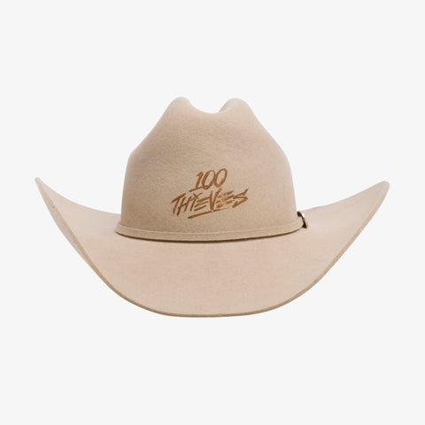 Front of Deadeye Cowboy Hat - Cream