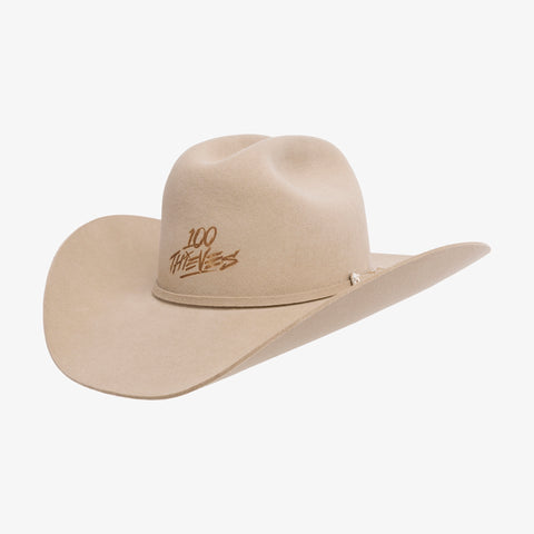 Side of Deadeye Cowboy Hat - Cream