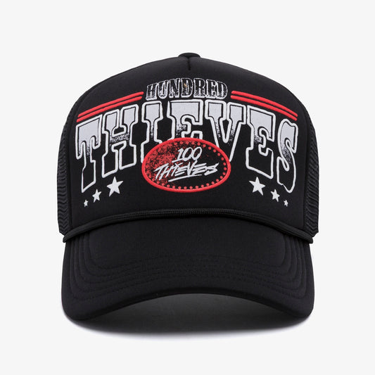 Front of Since Trucker Hat - Black