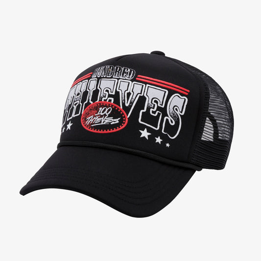 Side detail on Since Trucker Hat - Black