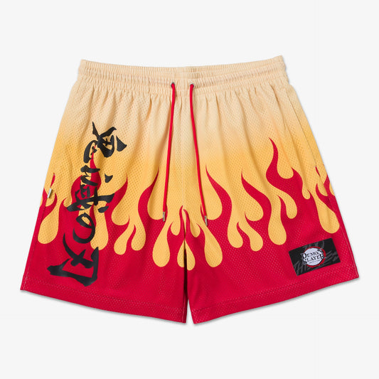 Front of Demon Slayer Mesh Short