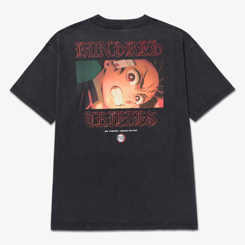 Back of Tanjiro T-shirt - Vintage Black