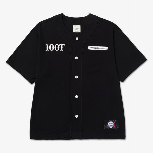Front of Demon Slayer Baseball Shirt - Black