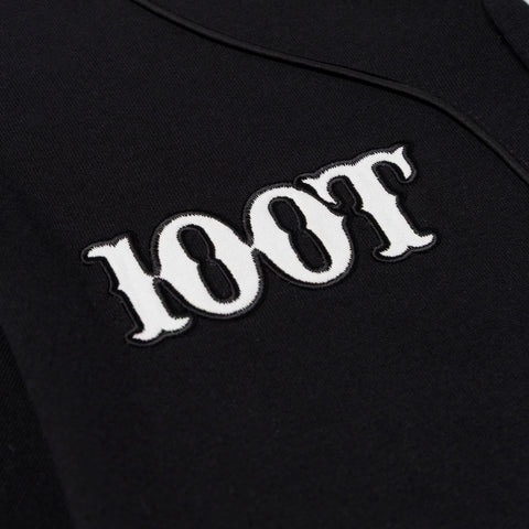 100T logo on Demon Slayer Baseball Shirt - Black