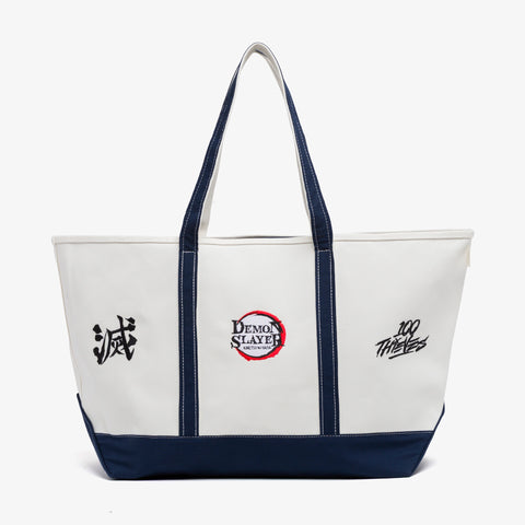 Front of Demon Slayer Tote Bag - Cream