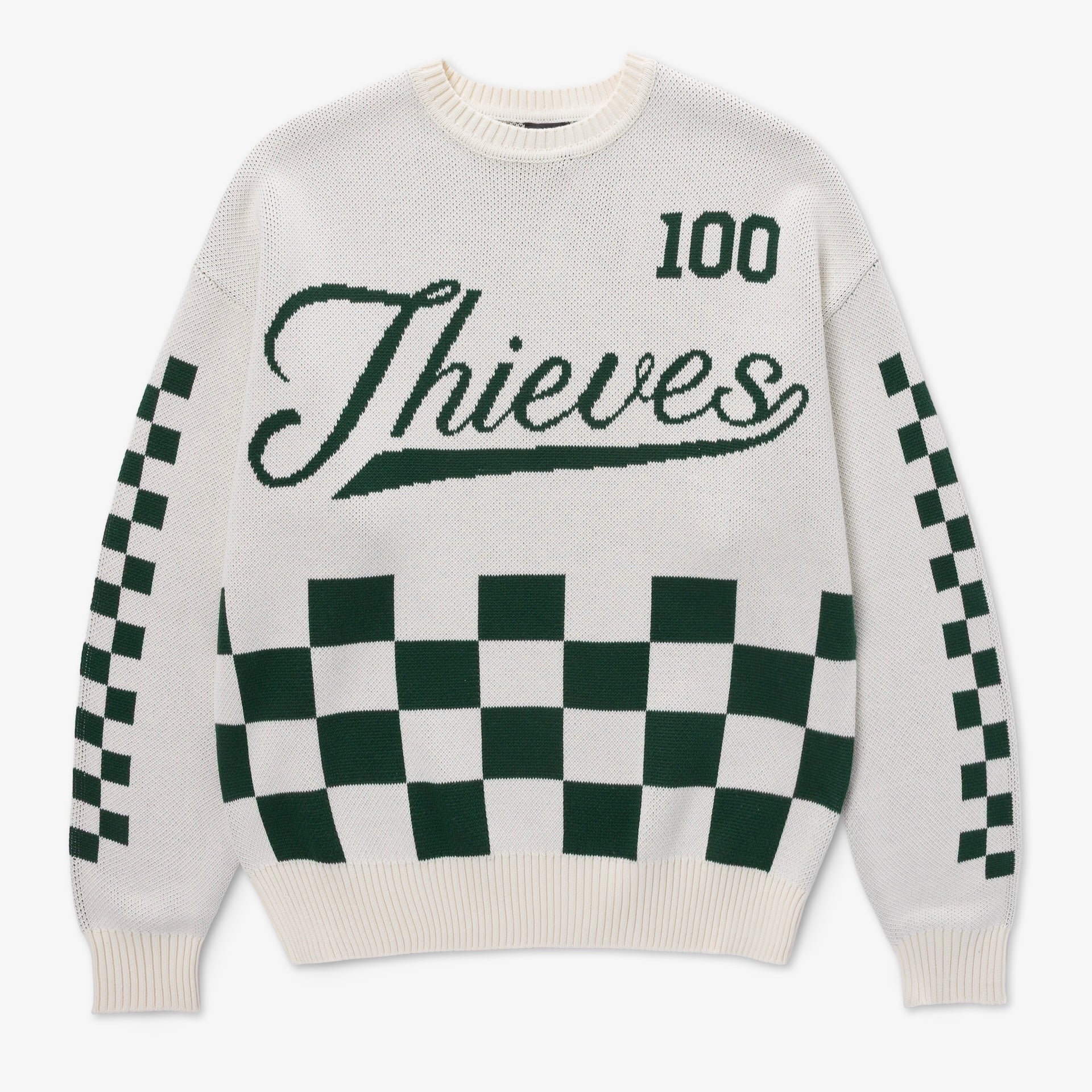 【希少】The Three Robbers MADISON CREW セーター Freshman Full Knit Sweater - Cream