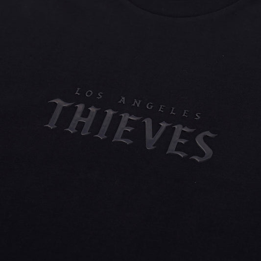 Graphic on Mettalic Core T-shirt - Black