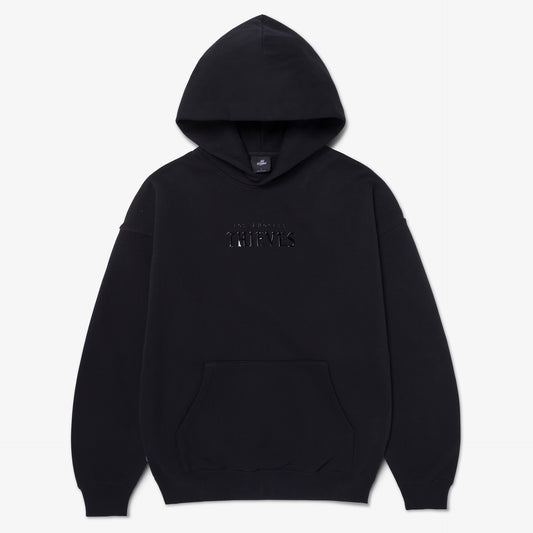 Front of Mettalic Core Hoodie - Black