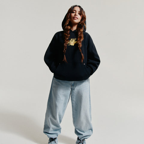Valkyrae in Pikachu Electric Hoodie - Black