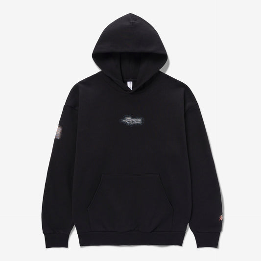 Front of P90 Hoodie - Black/Camo