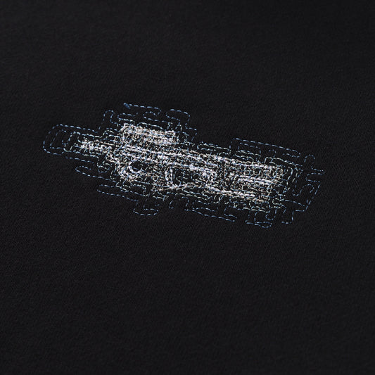 detailed design on P90 Hoodie - Black/Camo