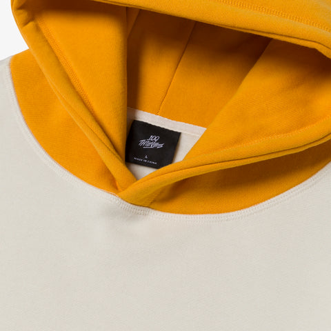 Hoodie on Upcycle Hoodie - Crm/Brn/Ylw