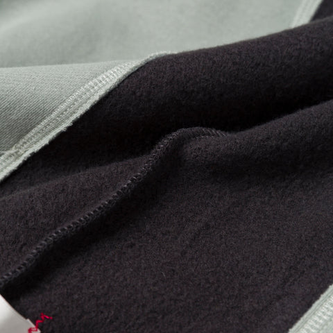 lining on Upcycle Crewneck - Grn/Blk