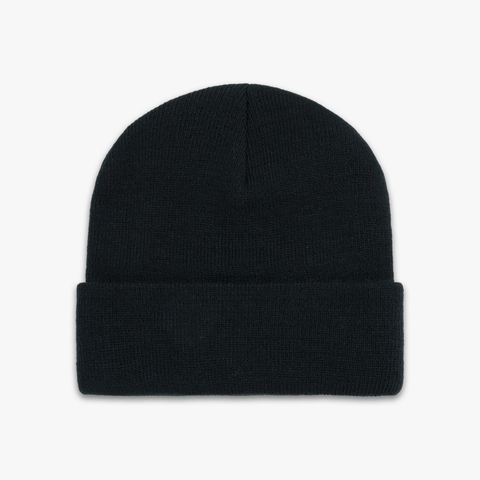 back of Foundations FW'24 beanie black