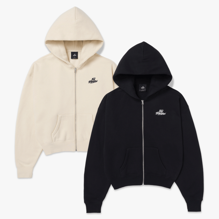 Foundations FW'24 Women's Zip Hoodie - Black and cream