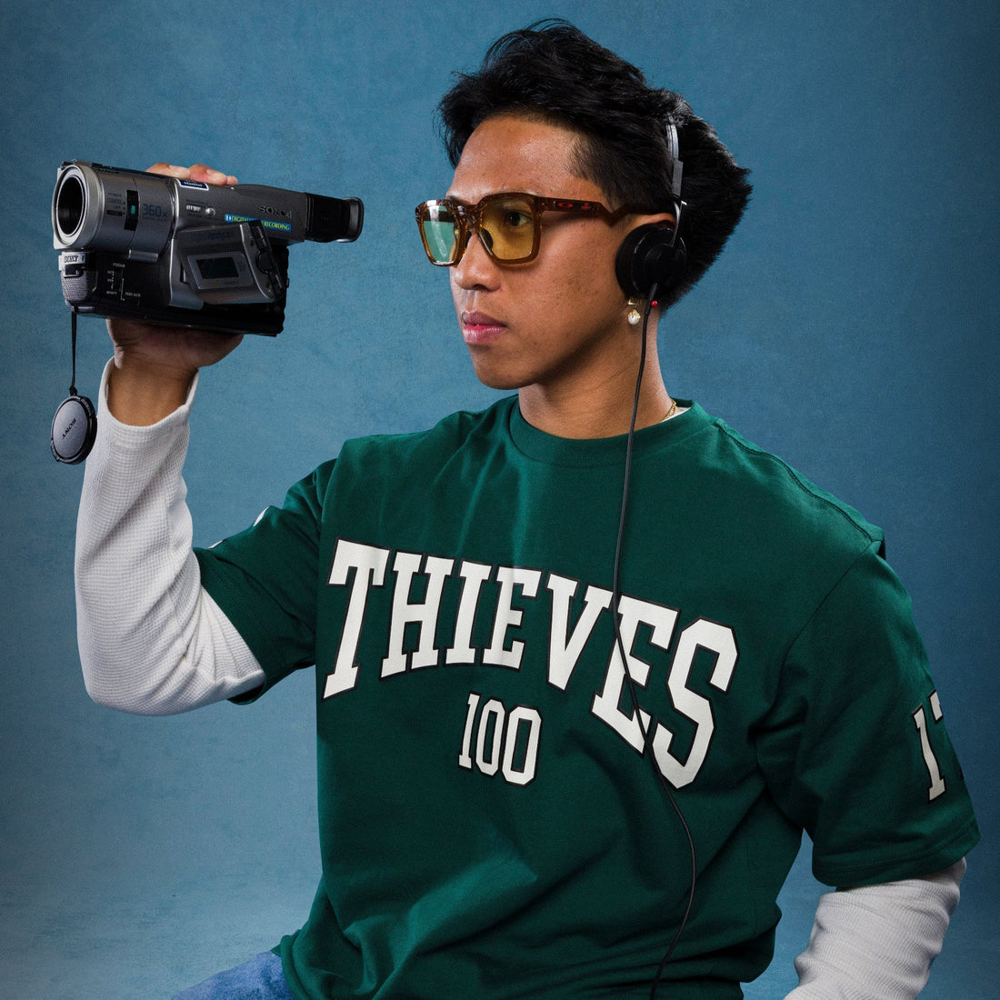 Model in the 2026 Athletics T-Shirt - Green