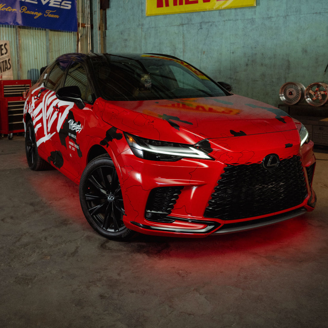 100 Thieves x Lexus car