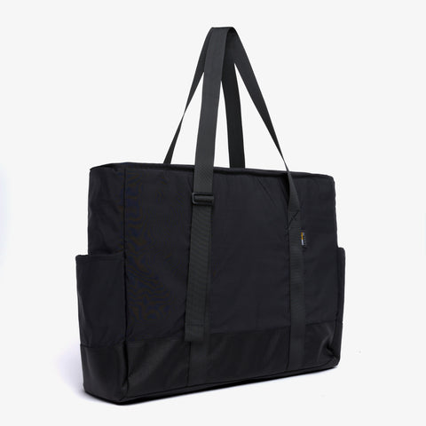 Side of Tech Tote Bag - Black