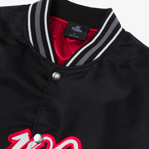 Collar on Foundations FW'24 Athletics Jacket - Black