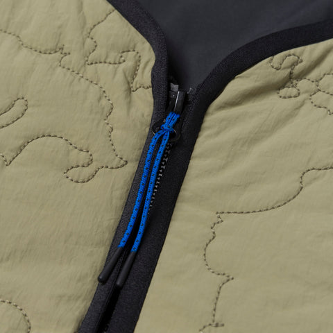 zipper detail on adidas Originals Drop 3 Quilted Liner Jacket