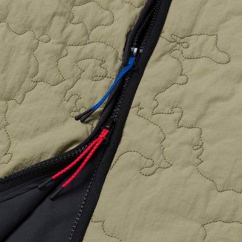zipper detail on adidas Originals Drop 3 Quilted Liner Jacket
