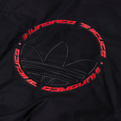 adidas x 100 thieves logo on back