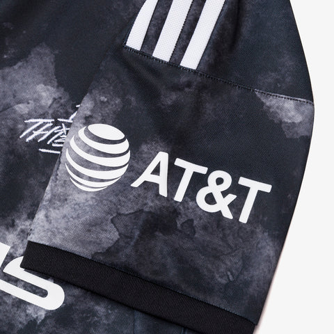 AT&T logo on adidas Originals X 100 Thieves 2024 Primary Women's Jersey