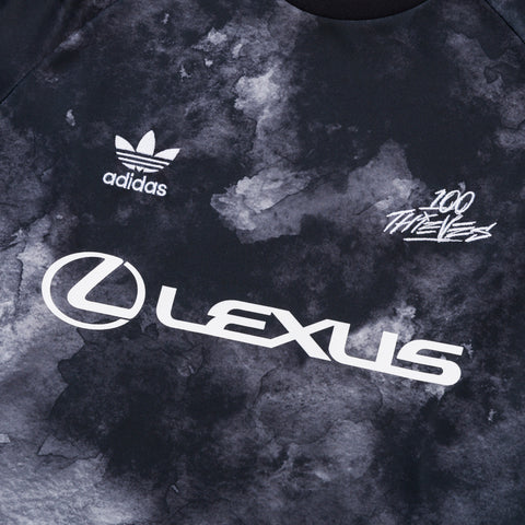 Lexus logo on adidas Originals X 100 Thieves 2024 Primary Women's Jersey