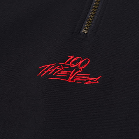 100 Thieves logo on adidas Originals SS’24 1/2 Zip